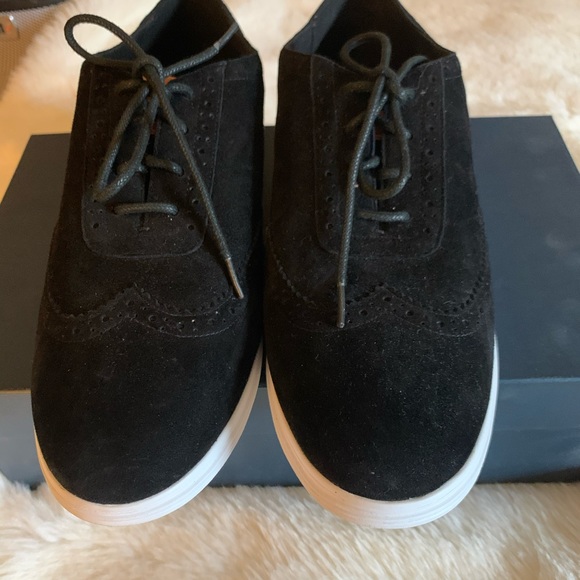Cole Haan Misha Oxford II in black suede - Picture 5 of 8